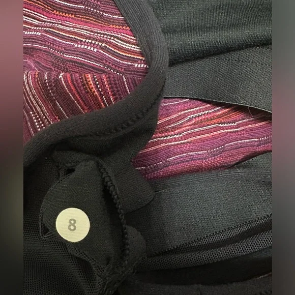 Lululemon power Y tank top space dye twist rega purple navy - Picture 3 of 7